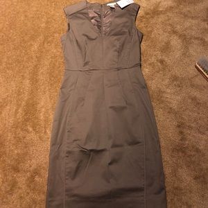 NWT H&M Gray Satin Dress Size 4